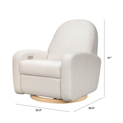 babyletto Nami Electronic Recliner and Swivel Glider in EcoPerformance